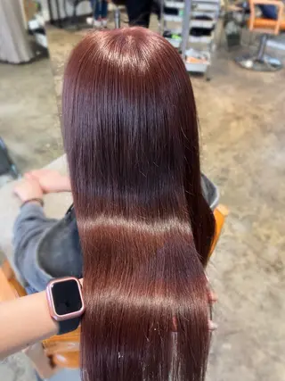 ロング カラー 🫧縮毛矯正支持率 No.1 ほのか🫧のヘアスタイル