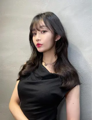 ロング カラー 透明感カラー×小 顔レイヤー♡ヒデさんのヘアスタイル