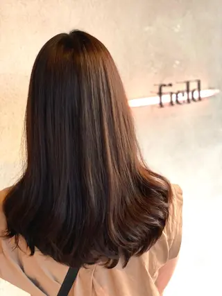 ロング カラー 髪質改善　field チカモリ　ヒカルのヘアスタイル