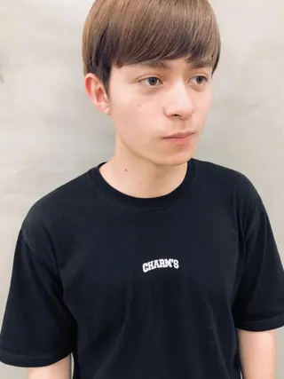 メンズ ショート・ボブ 徳竹淳一のヘアスタイル