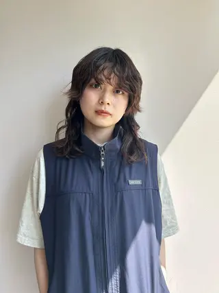 ロング パーマ maho/ブリーチ なし垢抜けカラー♡のヘアスタイル