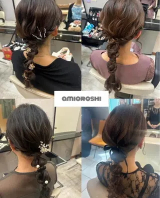 ヘアアレンジ monaヘアアレンジ 🎀/お呼ばれのヘアスタイル