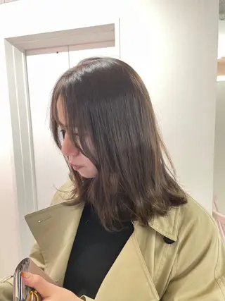 セミロング カラー Hana ♡ marshu梅田のヘアスタイル