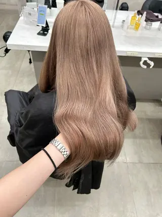 カラー 透明感ベージュ🤎 ナチュラルレイヤーのヘアスタイル