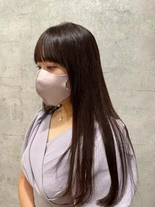 ロング カラー 🍮中山詩乃🍮顔 まわりデザイン◎のヘアスタイル