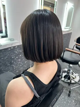 ミディアム カラー 髪質改善⭐️縮毛矯正 中野⭐️Rinaのヘアスタイル