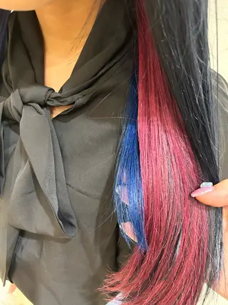 ロング そら୨୧˖men's /デザインカラーのヘアスタイル