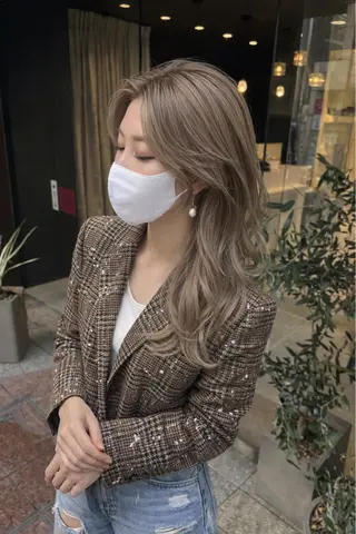 カラー 美髪矯正/髪質改善 /透明感ある艶カラーのヘアスタイル