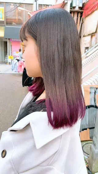 セミロング カラー ヘアアレンジ nico  原宿所属・nico【代表】 市川　拓也のヘアスタイル