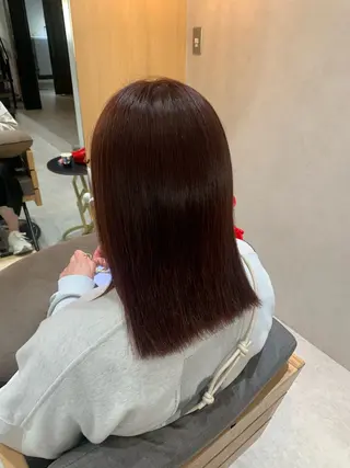 セミロング 本多 永佳のヘアスタイル