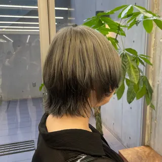 ショート ハイトーン×デザイン 似合わせ/Yoheiのヘアスタイル