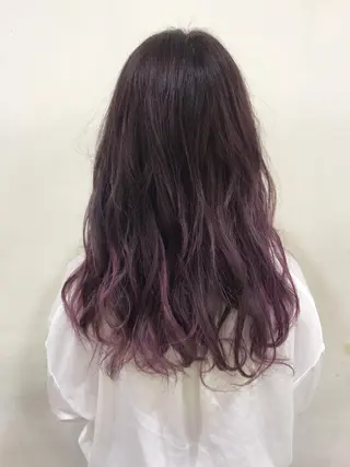 ロング カラー AMI ウルフパーマ/メンズのヘアスタイル