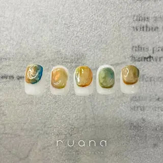 ネイル ニュアンスネイル🧡 rionaのネイルデザイン