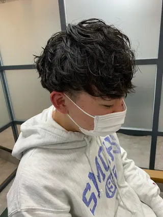 ショート パーマ メンズ 【S.BROOM】 店長　西川徹のヘアスタイル