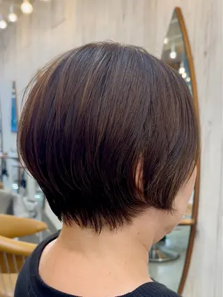 ショート カラー 髪質改善✨縮毛矯正 ショートボブ/ともきのヘアスタイル