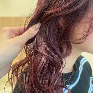 ロング カラー 店長ハイトーンカラー 柞山史奈のヘアスタイル