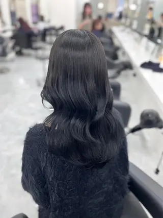 セミロング 透明感ヘア/ベージュ 🩶shiho🩶のヘアスタイル