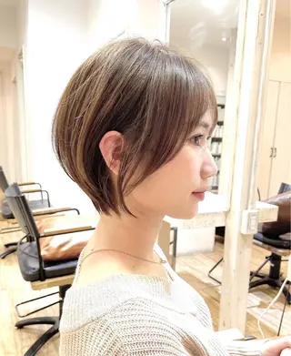 ショート ニシノ フウカのヘアスタイル