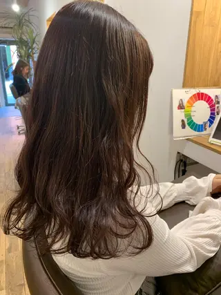 セミロング カラー Sachiko ❤︎‬Pressのヘアスタイル