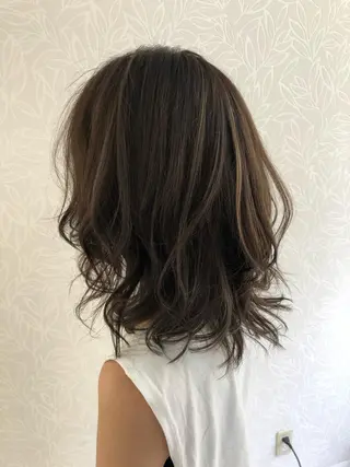 セミロング 福元 保雄のヘアスタイル