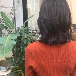 ミディアム 艶髪color💎髪 質改善ストレート大吉のヘアスタイル