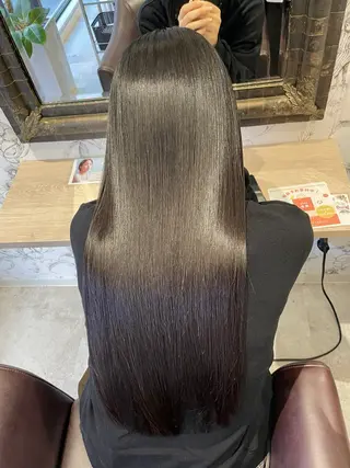 ロング カラー パーマ 透明感/艶感/縮毛 矯正/NATSUMIのヘアスタイル