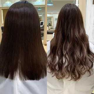 ロング カラー ヘアアレンジ マツエク・マツパ TATSUYA アートディレクターのヘアスタイル