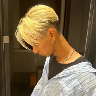 ショート カラー メンズ 渋谷メンズショート 特化🥋　渡邊健流のヘアスタイル