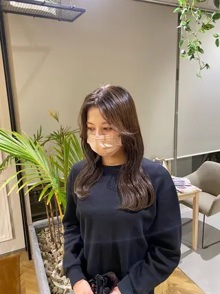 ミディアム カラー yate'/ Wカラー/小出捷也のヘアスタイル