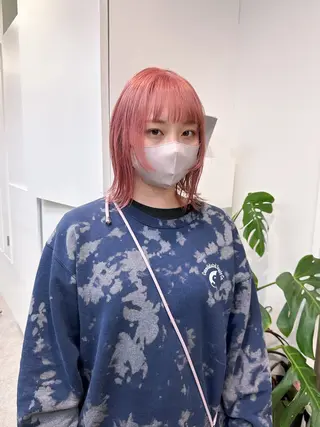 ミディアム カラー Cinq所属・ハイライト🌟/ ボブ/豊田のヘアスタイル