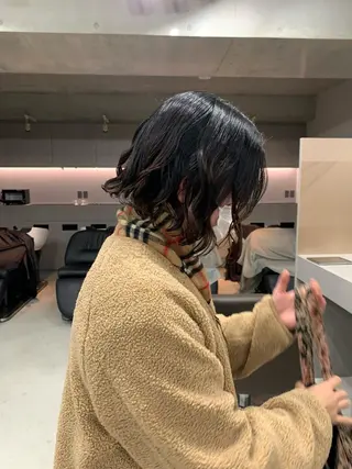 パーマ ボブパーマコテ巻き風 パーマNo1深江秀平のヘアスタイル