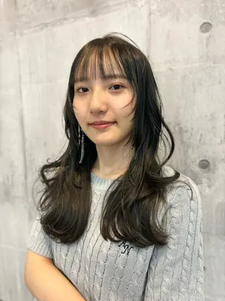 ロング カラー channel所属・Natsumi ❤︎のヘアスタイル