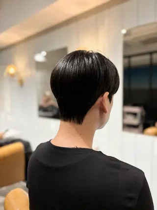 ショート パーマ メンズ 韓国メンズヘア/ ダウンパーマ/歩夢のヘアスタイル