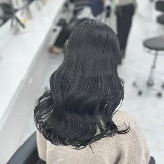 ロング カラー ブリーチなし Ⅰ 髪質改善カラーのヘアスタイル