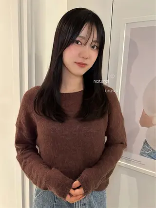 セミロング カラー riria/ボブ /ブラウンカラー🎀のヘアスタイル