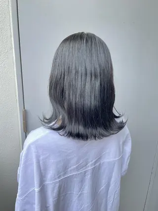 ミディアム カラー ベージュカラー💖 やすひろのヘアスタイル