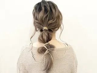 セミロング ヘアアレンジ 銀座《髪質改善》 垢抜け✨布施拓也のヘアスタイル