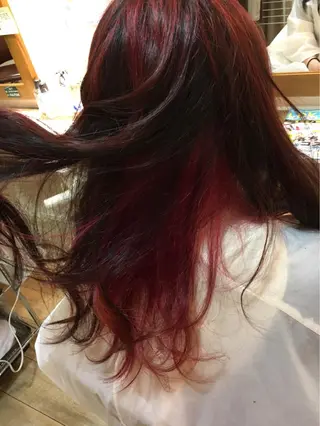 ロング 勝沼 佑季のヘアスタイル