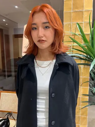 ミディアム カラー レイヤー/ 透明感SHIMAのヘアスタイル