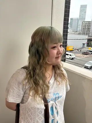 セミロング 🔅個性派/横浜パ ーマ/暖色/ミミのその他イメージ