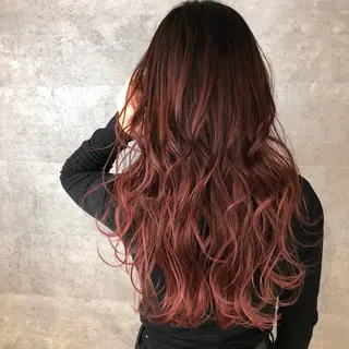 ロング カラー _WHITE 天王寺のヘアスタイル