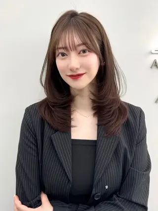 ロング カラー 韓国ヘア 紗希 🦋のヘアスタイル