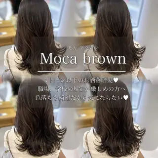 セミロング 赤みなしカラー/梅田 /レイヤー/IORIのヘアスタイル