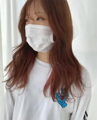 セミロング カラー ナツミ/透明感カラー /酸性ストレートのヘアスタイル