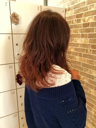 ロング 福元 保雄のヘアスタイル