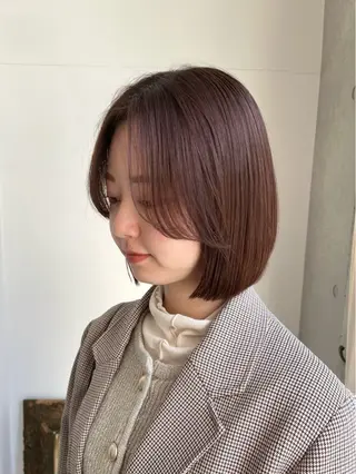 ミディアム カラー KANO🌷 艶カラーのヘアスタイル