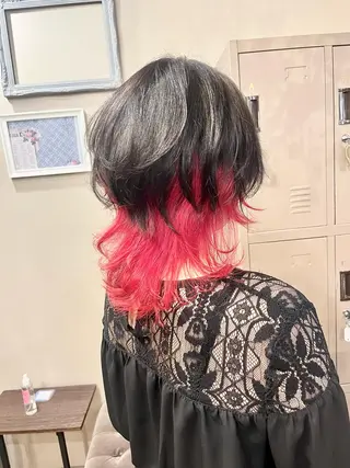 ミディアム カラー ヘアアレンジ S.BLOOM 川崎 翔哉のヘアスタイル