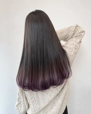 ロング カラー ✨韓国風カット/艶髪 カラー✨yumeのヘアスタイル