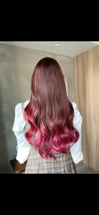 ロング カラー hayaka todaのヘアスタイル