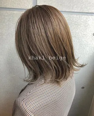 ミディアム カラー 🤎ベージュカラー 🐶メンズパーマのヘアスタイル